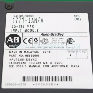 Original Allen-Bradley (Rockwell) 1771-IA - Industrial Spare Parts