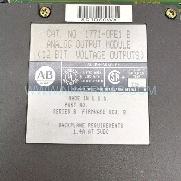 Original Allen-Bradley (Rockwell) 1771-OFE - Industrial Spare Parts