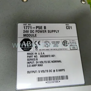 Allen-Bradley 1771-P5E/A | Certified DC Power Supply for PLC-5