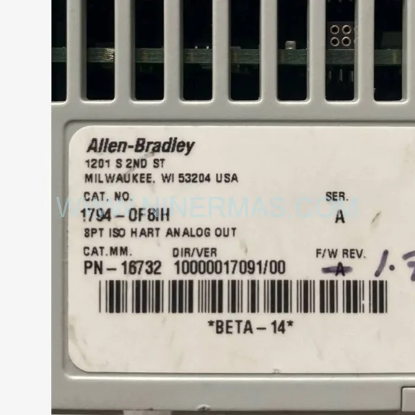Allen-Bradley 1794-OF8IH HART Isolated Analog Output Module (Allen-Bradley) – New & Original in Stock