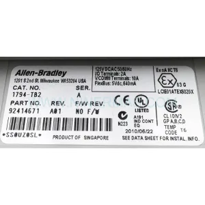 Allen-Bradley 1794-TB2 Terminal Base Unit | Flex I/O Screw Terminal