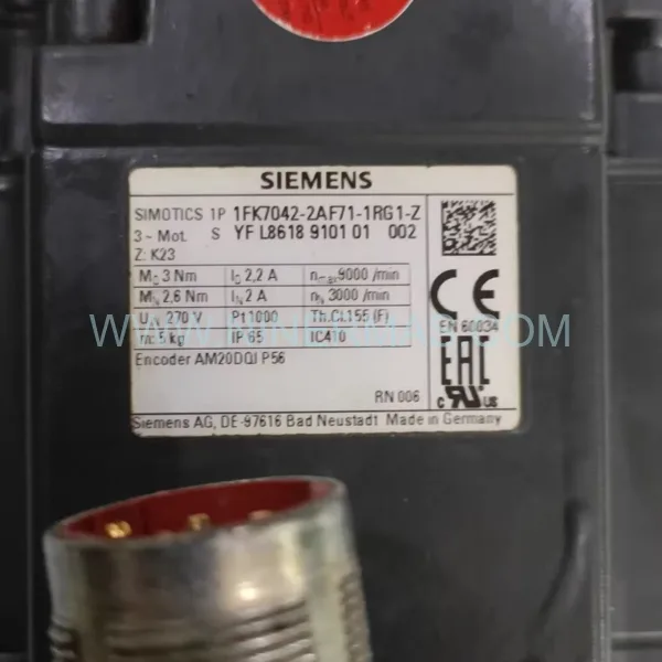 Original Siemens 1FK7042-5AF71-1FA3 Input Module - Industrial Retrofit Component