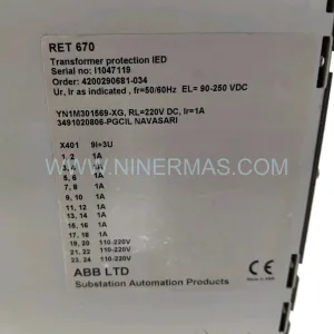 ABB RET670 1MRK004816-AC Transformer Protection Relay IED New Original Ready to ship