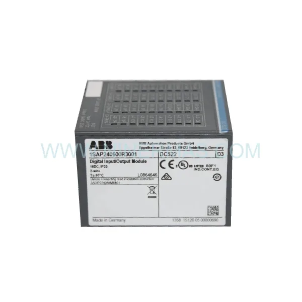 ABB DC522 Digital I/O Module 1SAP240600R0001 16-Ch 24VDC 0.5A New Original Ready to ship