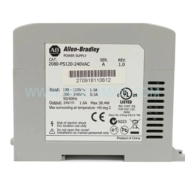 Buy Allen-Bradley 2080-PS120-240VAC | Micro800 AC Power Supply