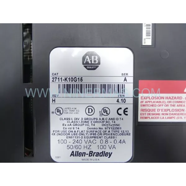 Original Allen-Bradley (Rockwell) 2711-K10G15 - Industrial Spare Parts