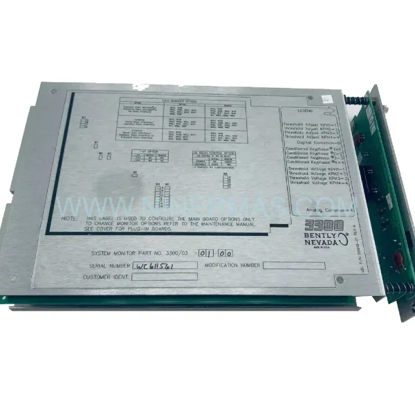 Original Bently Nevada 3300/03-01-00 Spare Part Component