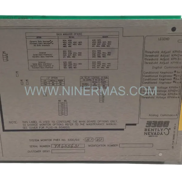 Original Bently Nevada 3300/03-01-01 Spare Part Component