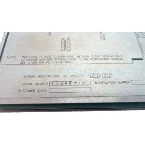 Original Bently Nevada 3300/03-01-03 Spare Part Component