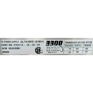 Original Bently Nevada 3300/14-02-20-00 Spare Part Component