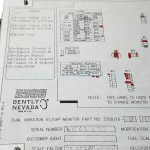 Original Bently Nevada 3300/16-01-01-02-00-00-00 Spare Part Component