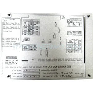 Original Bently Nevada 3300/16-04-01-00-00-00-00 Spare Part Component