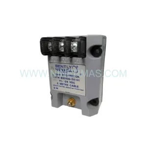 330100-50-01 Input Module Rear Side & Label - Bently Nevada
