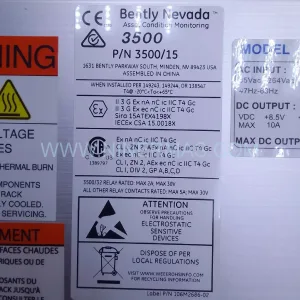 Original Bently Nevada 3500/15-05-05-00 106M1079-01+106M1081-01 Spare Part Component