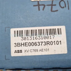 3BHE006373R0101 Input Module Rear Side & Label - ABB