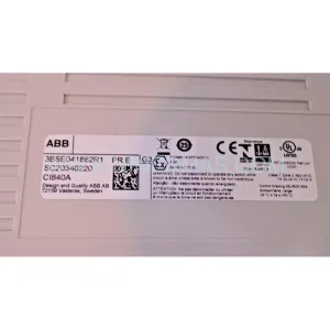 3BSE041882R1 Input Module Rear Side & Label - ABB