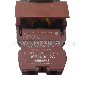3SB1400-2A Input Module Rear Side & Label - Siemens