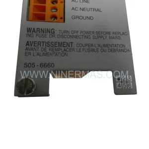 505-6660 Input Module Rear Side & Label - Siemens