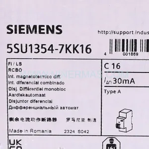 5SU1354-7KK16 Input Module Rear Side & Label - Siemens