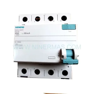 Siemens 5SV5346-0 Residual Current Circuit Breaker 4P 63A 30mA New Original Ready to ship