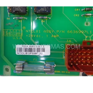 6636997L1 Input Module Rear Side & Label - ABB