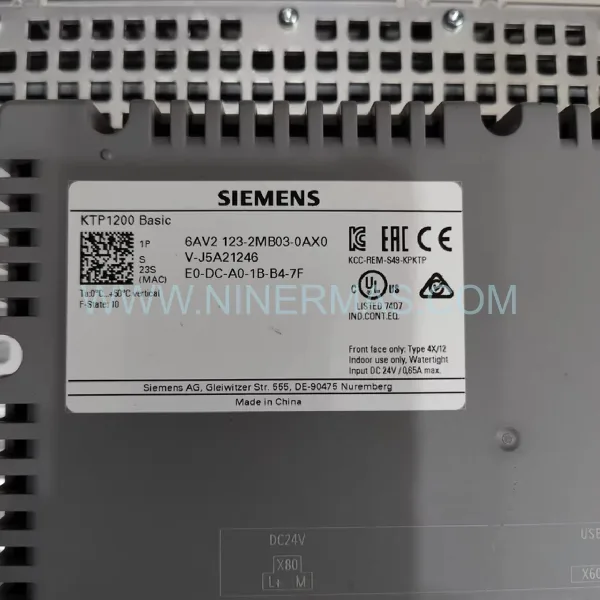 Siemens 6AV2123-2MB03-0AX0 SIMATIC HMI KTP1200 Basic Panel New Original Ready to ship