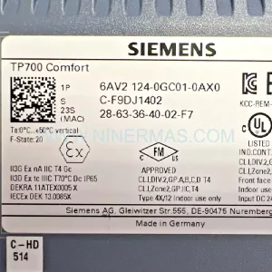 Original Siemens 6AV2124-0GC01-0AX0 Input Module - Industrial Retrofit Component