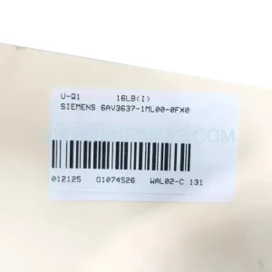 6AV3637-1ML00-0FX0 Input Module Rear Side & Label - Siemens