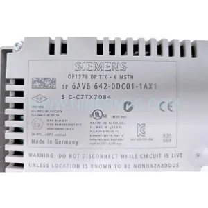 Original Siemens 6AV6642-0DC01-1AX1 Input Module - Industrial Retrofit Component