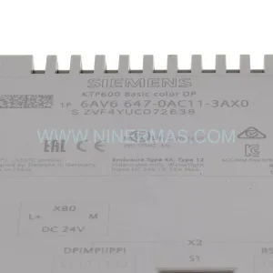 Siemens 6AV6647-0AC11-3AX0 SIMATIC HMI KTP600 Basic Color DP New Original Ready to ship