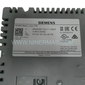Siemens 6AV6647-0AJ11-3AX0 SIMATIC HMI KP400 Basic Color PN New Original Ready to ship
