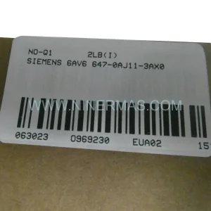 Siemens 6AV6647-0AJ11-3AX0 SIMATIC HMI KP400 Basic Color PN New Original Ready to ship