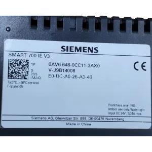 Siemens 6AV6648-0CC11-3AX0 SIMATIC HMI SMART 700 IE V3 New Original Ready to ship