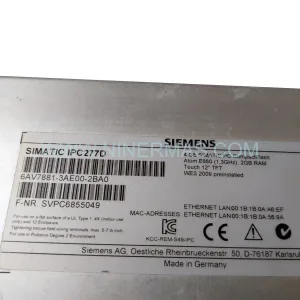 Siemens 6AV7881-3AE00-2BA0 SIMATIC IPC277D Nanopanel PC New Original Ready to ship