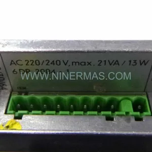 6DR2004-2 Input Module Rear Side & Label - Siemens
