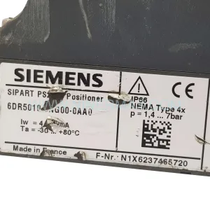 6DR5010-0NG00-0AA0 Input Module Rear Side & Label - Siemens