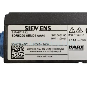 Siemens 6DR5220-0EM01-0AA4 SIPART PS2 Electropneumatic Positioner New Original Ready to ship