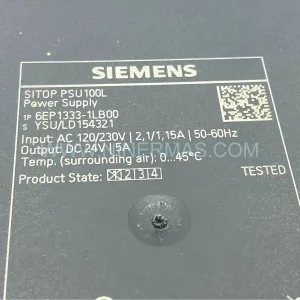 Siemens 6EP1333-1LB00 SITOP PSU100L 24V/5A Stabilized Power Supply New Original Ready to ship