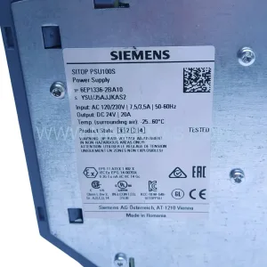 Siemens 6EP1336-2BA10 SITOP PSU100S 20A Power Supply New Original Ready to ship