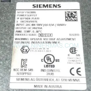Siemens 6EP1434-2BA10 SITOP PSU300S 10A Stabilized Power Supply 24V DC New Original Ready to ship
