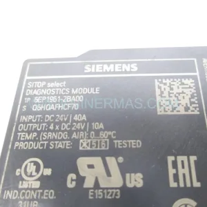 Siemens 6EP1961-2BA00 SITOP Diagnostics Module 4-Channel 24V New Original Ready to ship