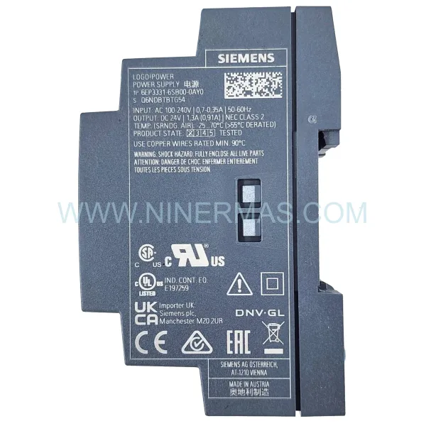 Siemens 6EP3331-6SB00-0AY0 SITOP PSU3400 24V/1.3A Power Supply New Original Ready to ship