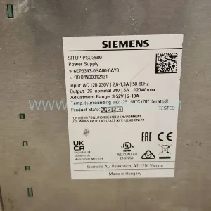 Siemens 6EP3343-0SA00-0AY0 SITOP PSU3600 Flexi 3-52V DC Adjustable Power Supply New Original Ready to ship
