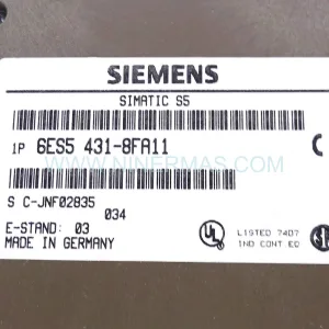 Siemens 6ES5431-8FA11 Digital Input Module 8DI 24V DC SIMATIC S5-95F New Original Ready to ship