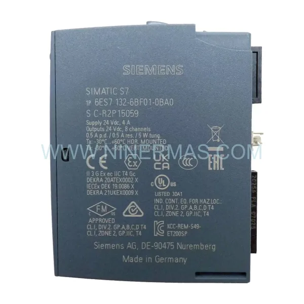 Siemens 6ES7132-6BF01-0BA0 SIMATIC ET 200SP Digital Output Module DQ 8x24VDC/0.5A New Original Ready to ship