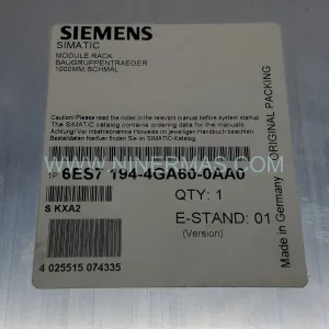 Siemens 6ES7194-4GA60-0AA0 SIMATIC DP Module Rack Slim Design for ET 200 PRO New Original Ready to ship