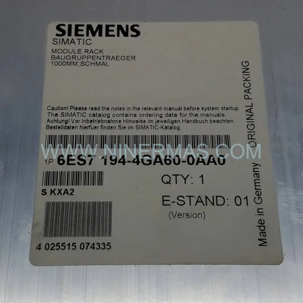 Siemens 6ES7194-4GA60-0AA0 SIMATIC DP Module Rack Slim Design for ET 200 PRO New Original Ready to ship