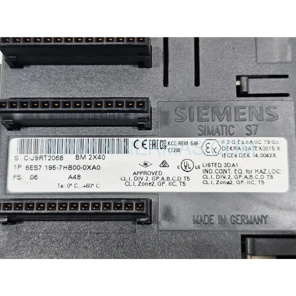 Siemens 6ES7195-7HB00-0XA0 SIMATIC DP Bus Module for ET 200M New Original Ready to ship