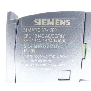 Siemens 6ES7214-1BG40-0XB0 SIMATIC S7-1200 CPU 1214C DC/DC/RLY Compact PLC New Original Ready to ship