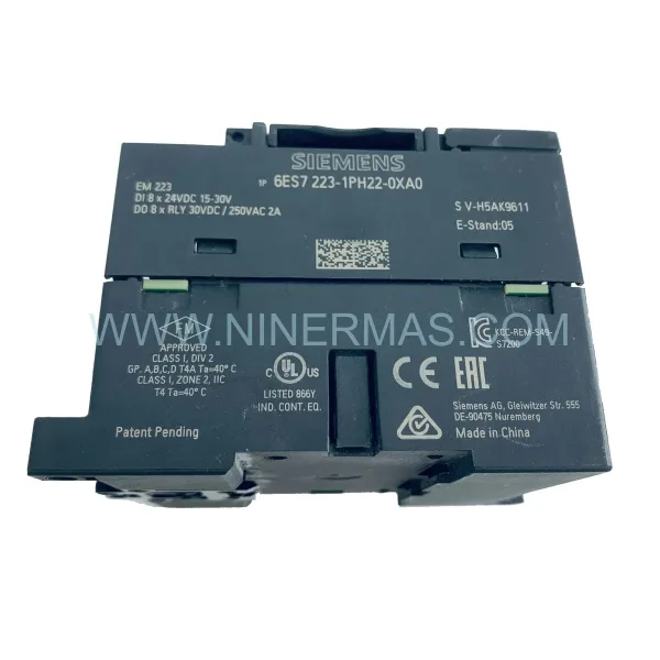 Siemens 6ES7223-1PH22-0XA0 SIMATIC S7-200 EM 223 Digital I/O Module 8DI/8DO Isolated New Original Ready to ship